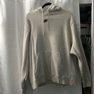 XL beige nike hoodie UNISEX